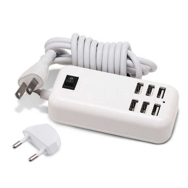 4/6 Ports USB Charger For iPhone iPad Samsung Multiple Wall Charging 5V/4A EU Plug Adapter Connector Universal Mobile Phone