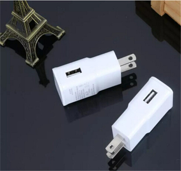 2017 USB Wall Charger 5V 2A AC Travel Home Charger Adapter US EU Plug for universal smartphone android phone White Black Color