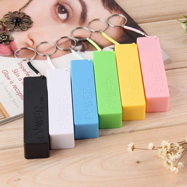 NEW USB 18650 Battery Charger Portable Mobile Power Bank Case Box Cover KeyChain for iPhone for Samsung for MP3