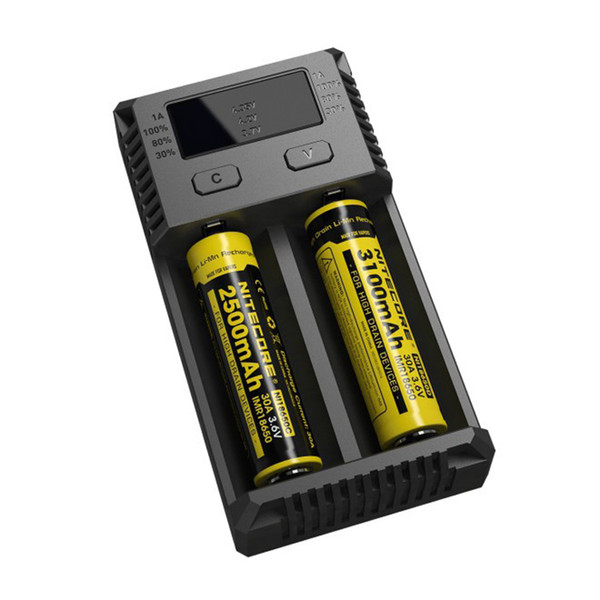 Original NEW NITECORE I2 Intellicharger Charger For Li-ion Ni-MH 18650 14500 Battery vs Nitecore I2 I4 UM10 Charger Free Ship