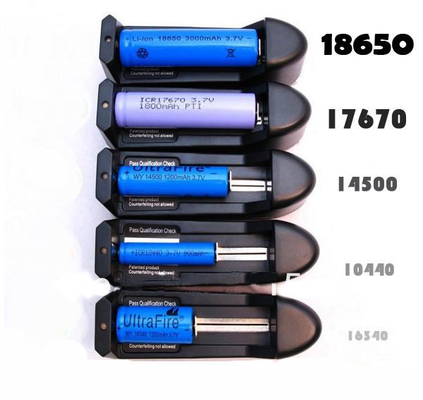 Lithium Battery Charger 18650 18350 14500 16340 Rechargeable Dry Li-ion Battery US EU Wall Charger for Electronic Cigarette kit E Cig Mod