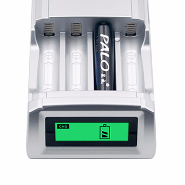New Original C905W 4 Slots LCD Display Smart Intelligent Battery Charger for AA / AAA NiCd NiMh Rechargeable Batteries EU Plug