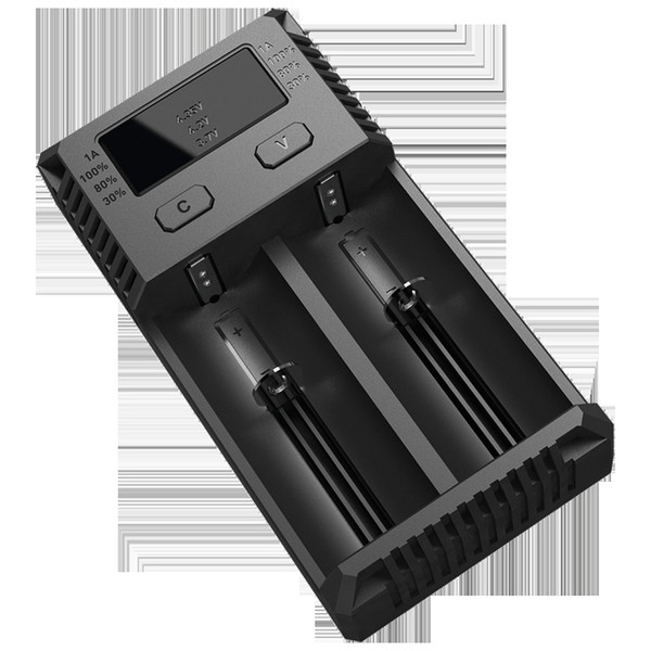 Original Nitecore I2 Universal charger e cigs electronic cigaretters battery charger for 18650 18500 26650