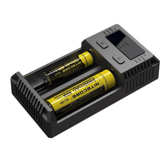 2017 New Intellicharger i2 Nitecore Universal Battery Charger With EU Plug For 26650 18650 14500 CR123A 16340 Ni-MH AA AAA C Battery