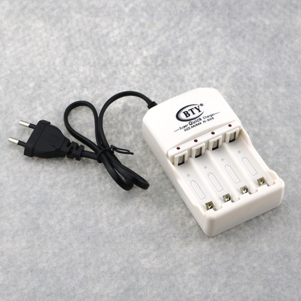 BTY N-606 Battery Charger Rechargeable Ni-MH  Battery Charging For 4* Battery EU/US Plug Free Shipping