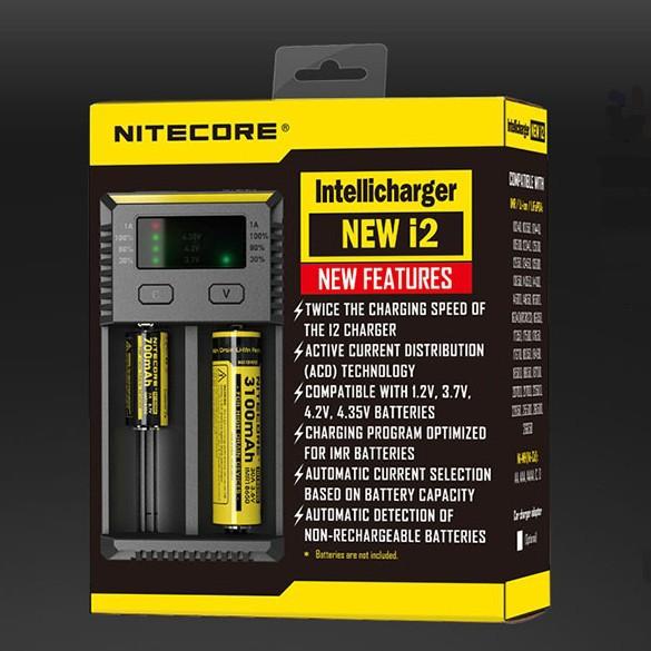 2016 New Version 100% Original Nitecore I2 Battery Charger EU/US Plug for Li-ion/IMR/LiFePO4/Ni-MH Batteries