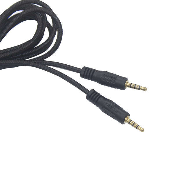 3.5mm Cotton Braided Male to Male Stereo Audio AUX Cable Cord for CAR Phone PC iPod