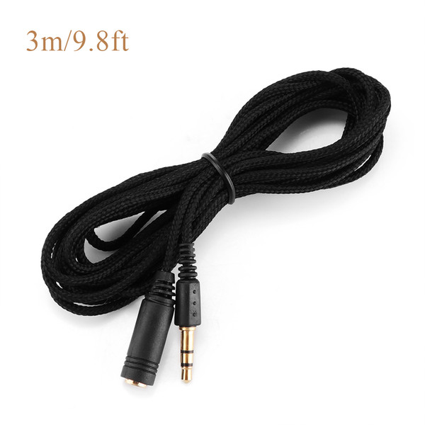 3M 9.8ft Earphone Extension Cable 3.5mm Female to Male Headphone Stereo Audio Extension Cord Adapter for Phone PC MP3/4 free shipping 2018