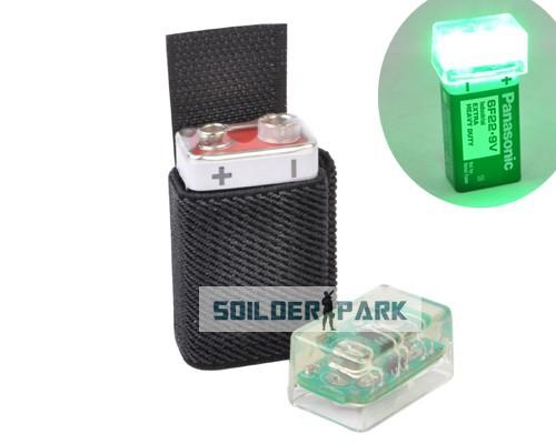 Airsoft Tactical FMA Knvir-14 Signal Light Marker Beacon Green/Red/Blue Light Black Pouch Hunting Combat Paintball Helmet Light order<$18no