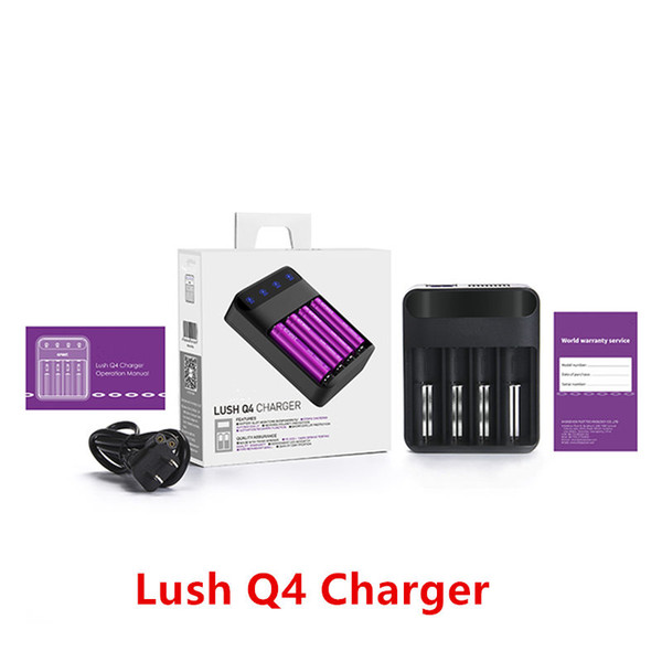 Original Fest Lush Q4 Charger PRO C4 Charger USA Plug for 26650 18650 20700 21700 Battery