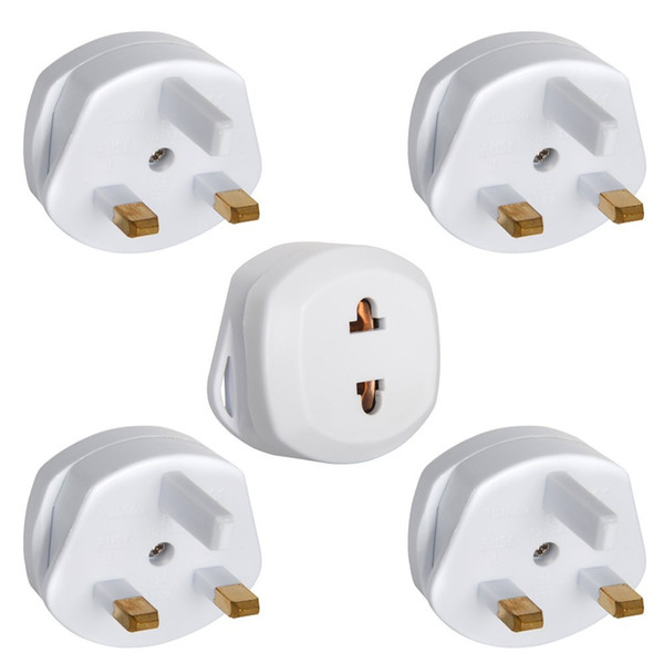 3 Pin AC Power Plug Adapter Connector New US/EU to UK AC Power Plug Travel Converter Adapter