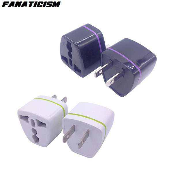 Fanaticism High Quality CE ROHS Universal UK AU EU To US Plug Adapter Converter USA Travel AC Power Electrical Plug Adaptador