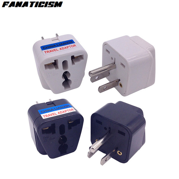 Fanaticism Top Quality CE ROHS Universal UK AU EU To US Plug Adapter USA Travel AC Power Electrical Plug Adaptor Converter