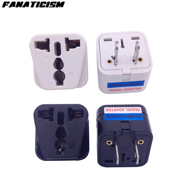 Fanaticism CE Certification Universal UK AU EU To US Plug Adapter Socket Converter 2 Pins USA Travel Electrical Plug Adaptor