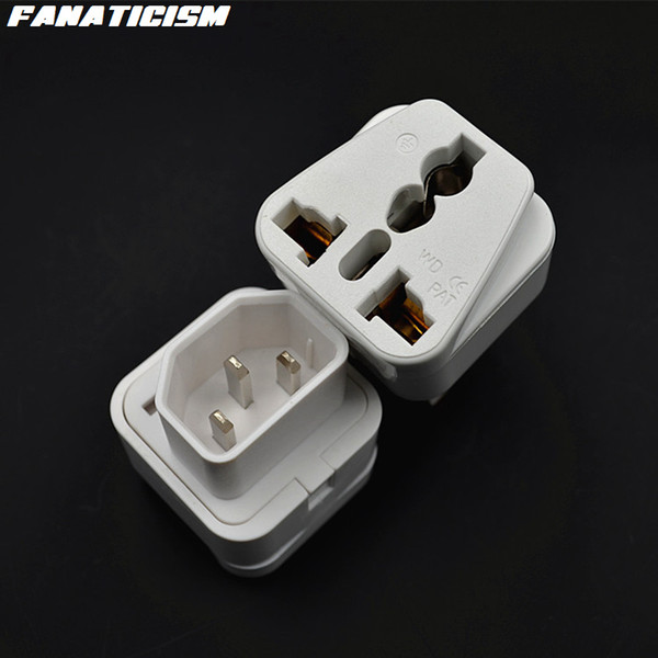 Fanaticism High Quality International Universal 2500W Black White Female Socket To Pro IEC 320 PDU UPS C14 Plug Power Adapter Converter