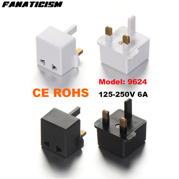 Fanaticism International Universal Travel AC Power Plug Adaptor Converter CE ROHS 9624 US EU AU To UK England Plug Adapter