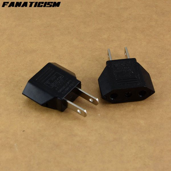 Fanaticism Universal America USA Travel AC Power Electrical Plug Socket 2 Pins Round EU To US Plug Adapter Converter