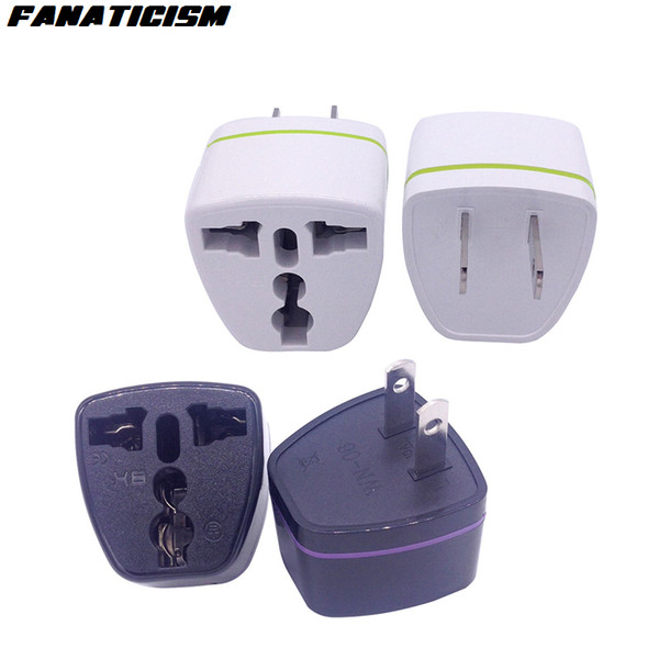 Fanaticism International CE ROHS Universal 2 Pins USA Travel Electrical Plug Adaptor UK AU EU To US Plug Adapter Socket Converter