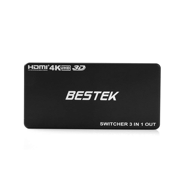 BESTEK special offer Premium 3 Port HDMI Switcher with IR Wireless Remote and AC Power Adapter