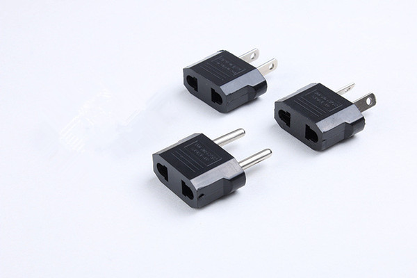 Wholesale High quality US /EU/AU AC Power Plug Adapter Travel Converter Charger Adapter Two Pins Black