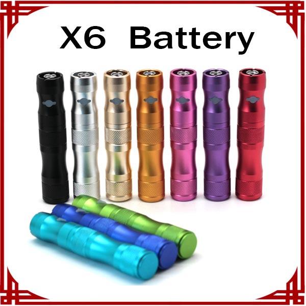 X6 Battery for Electronic Cigarette 1300mAh Voltage Adjustable 3.6V 3.8V 4.2V Variable Voltage Fit all eGo Battery 510 thread Atomizer