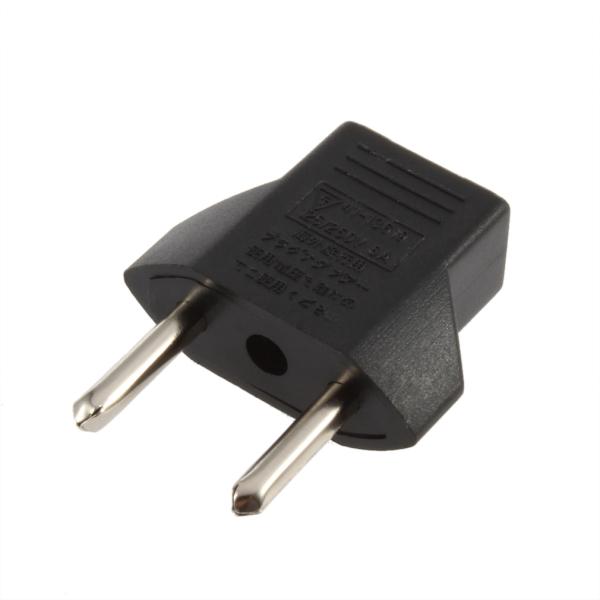 Wholesale 1 pc EU Plug Adapter 2 Pin to EU 2 Round Pin Plug Socket Input AC 2.5V~250V 10A