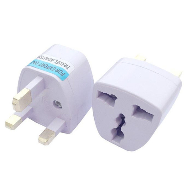 Universal Travel Adapter EU US AU to UK AC Travel Power Plug Charger Adapter Converter 250V 10A Socket Converter White fast shipping