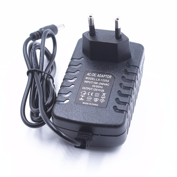 DC 12V 2A 12V2A AC 100V-240V LED power adapter EU plug 5.5*2.5 LED Power Supply Adapter EU plug drive for RGB 2835 LED Strip