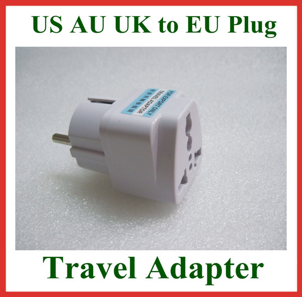 5pcs Universal Travel Adapter Australia AU / USA US / UK to EU Plug Wall AC Power Adapter 250V 10A Socket Converter