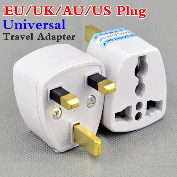 High Quality Travel Charger EU US AU UK Plug AC Travel Power Plug Charger Adapter Converter Universal Power Plug Adapter White