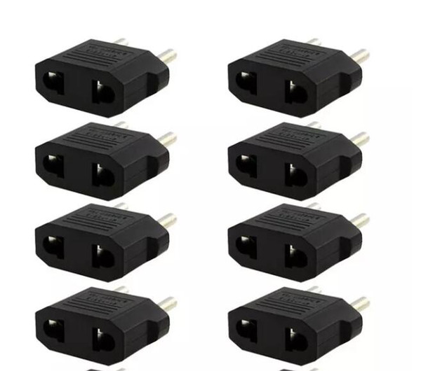 Hot Selling US USA to EU Euro Europe Power Jack Wall Plug Converter Travel Adapter Free Shipping