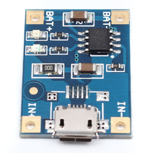 TP4056 Micro USB Charger Module 5V 1A 18650 Lithium Battery Charging Board