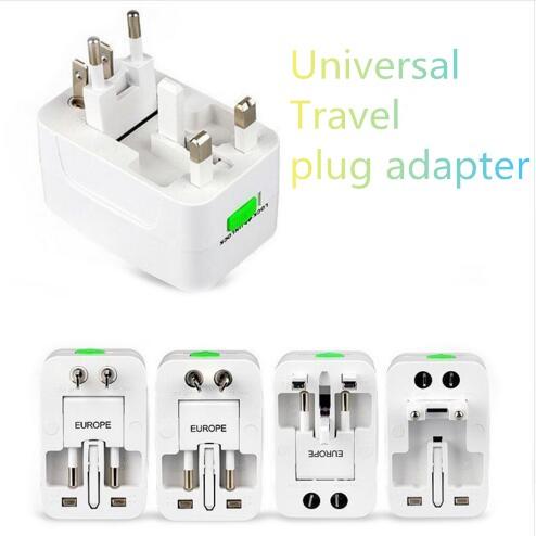 2018 HOT Universal International Plug Adapter All in One World Travel AC Power Charger Adaptor with AU US UK EU With Retail Package DHL