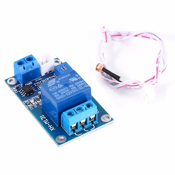 10pcs/lot Freeshipping 12V Light Control Switch Photoresistor Relay Module Light Detection Sensor