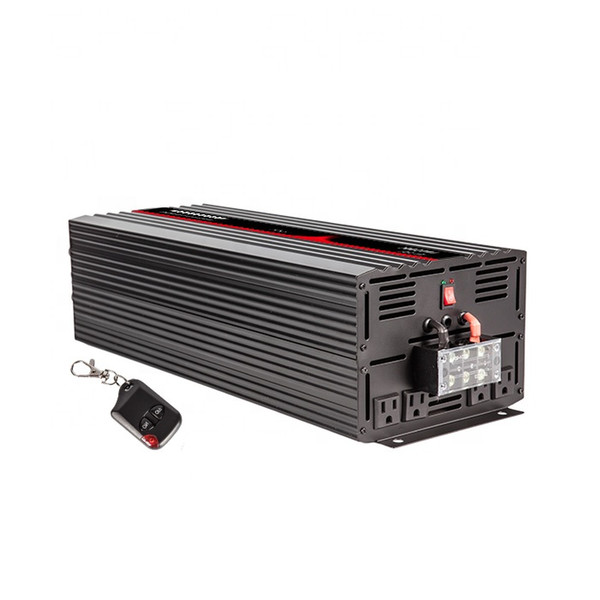 6000W Power inverter,Car Power inverter with wireless remote 12V/24V/48V to 110V 60HZ