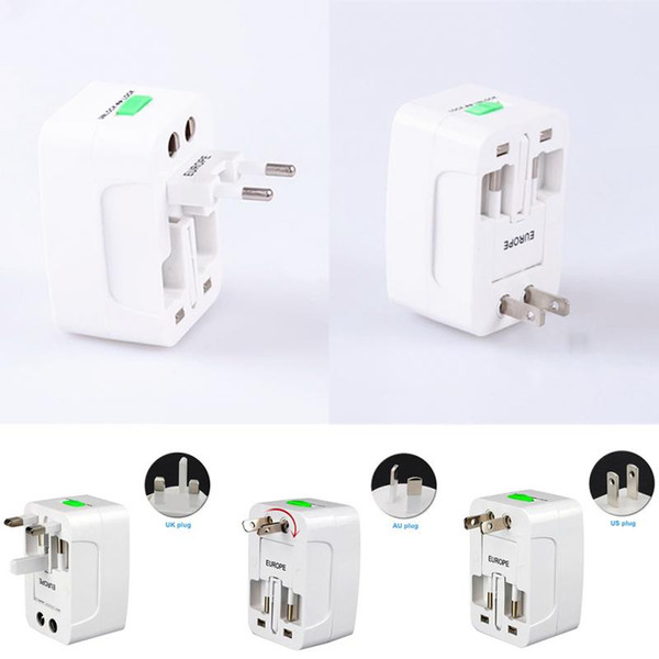 All in One Universal International Plug Adapter Port World Travel AC Power Charger Adaptor with AU US UK EU Converter Plug