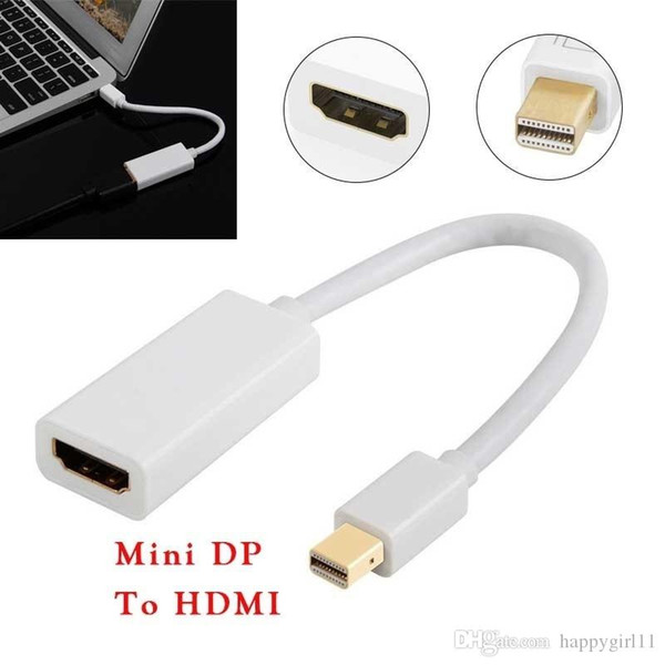 factory price High Quality Thunderbolt Mini DisplayPort Display Port DP to HDMI Adapter Cable For Apple Mac Macbook Pro Air