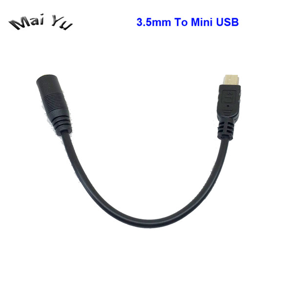 Professional 3.5mm Stereo Jack To Mini USB Adapter Microphone Cable for Gopro Diving Camera and other Model