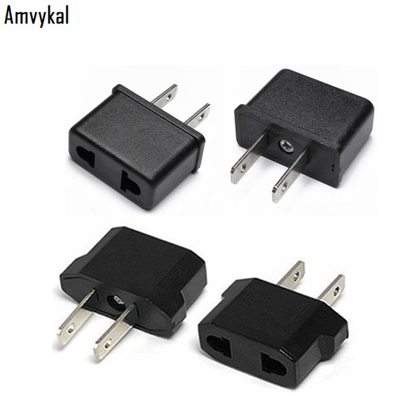 Amvykal International Universal EU To US Plug Adapter Converter USA America Travel Charger AC Power Electrical Socket Plug Adaptor