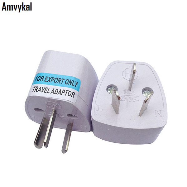 Amvykal Universal US UK EU To AU Plug Adapter Converter Australia Argentina Travel Charger Socket 3 Pins Electrical Plug Adaptor