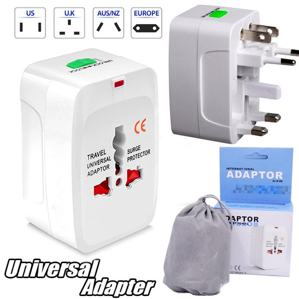 Travel universal wall charger power adapter for plug Surge Protector Universal International Travel Power Adapter Plug (US UK EU AU AC Plug)