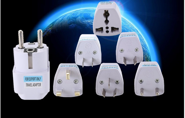 hot Global sell Travel Universal Adapter Surge Protector Fits for EU UK US AU JP 250V 10A standard round flat plug Conversion Plug Converter