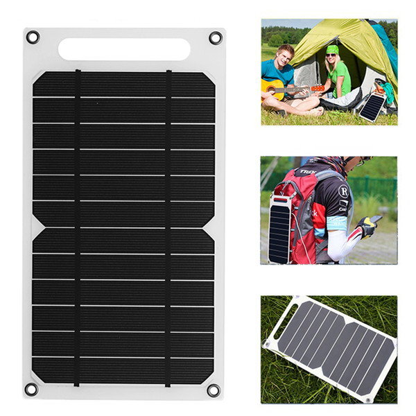 Solar Panel Charger 5 Watt Ultra-Lightweight USB Port Portable Power Paper Shaped Monocrystalline Silicon for Cell Phone Camping