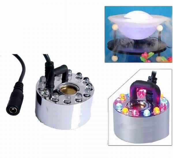 Wholesale Free Shipping New 12 LED Colorful Light Ultrasonic Mist Maker Fogger Purify Water Fountain Pond