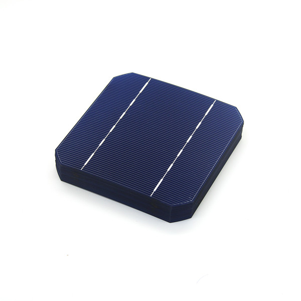 10 Pcs 17.6% 125 x 125MM Mono Solar Cells 5x5 Grade A monocrystalline Silicon PV Wafer For DIY Home Photovoltaic Solar Panels