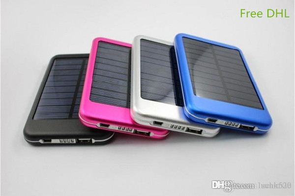 20PCS 5000mah USB Solar Charger Solar Panel Battery Charger power bank External Battery Charger 4-TY