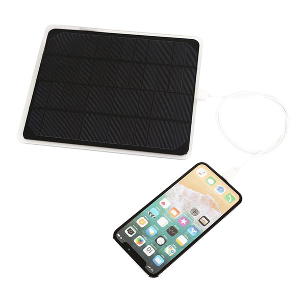 12V 10W 600mA Solar Panel Battery Charger Portable SunPower USB DC Port Ultra-Thin Portable Outdoor Solar Panel Charger for Mobile Phone All