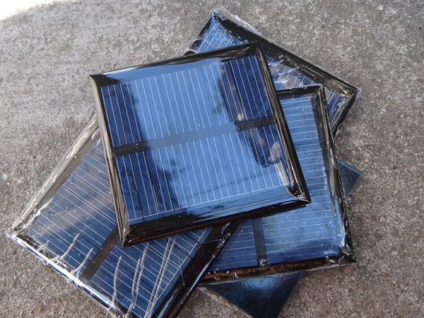 10pcs/lot 0.6W 5.5V 90mA Mini polycrystalline Solar Panel 0.5watt 5V Sall Resin Solar Cell Solar Module