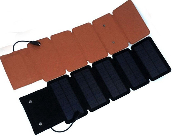 Waterproof Solar charger 7.5W High efficiency outdoor Folding solar charger bag solar panel charger For Mobilephone Power Bank MP34 Notebook