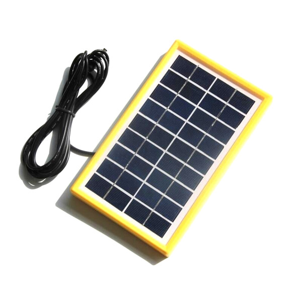 BUHESHUI 3W 9V Solar Cell Module Polycrystalline DIY Solar Panel System Battery Charger Light+DC5521 Cable 3M Free Shipping